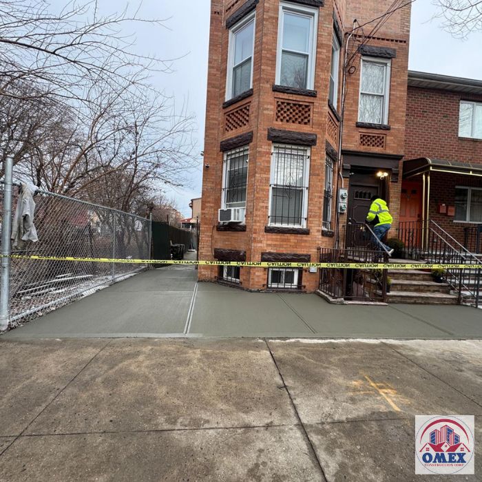 concrete job in Brooklyn by Omex construction corp.