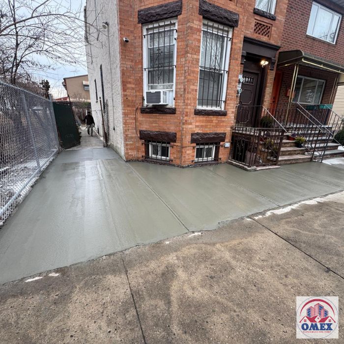 concrete job in Brooklyn by Omex construction corp.