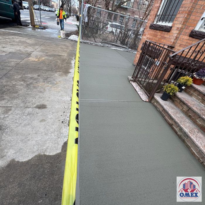 concrete job in Brooklyn by Omex construction corp.