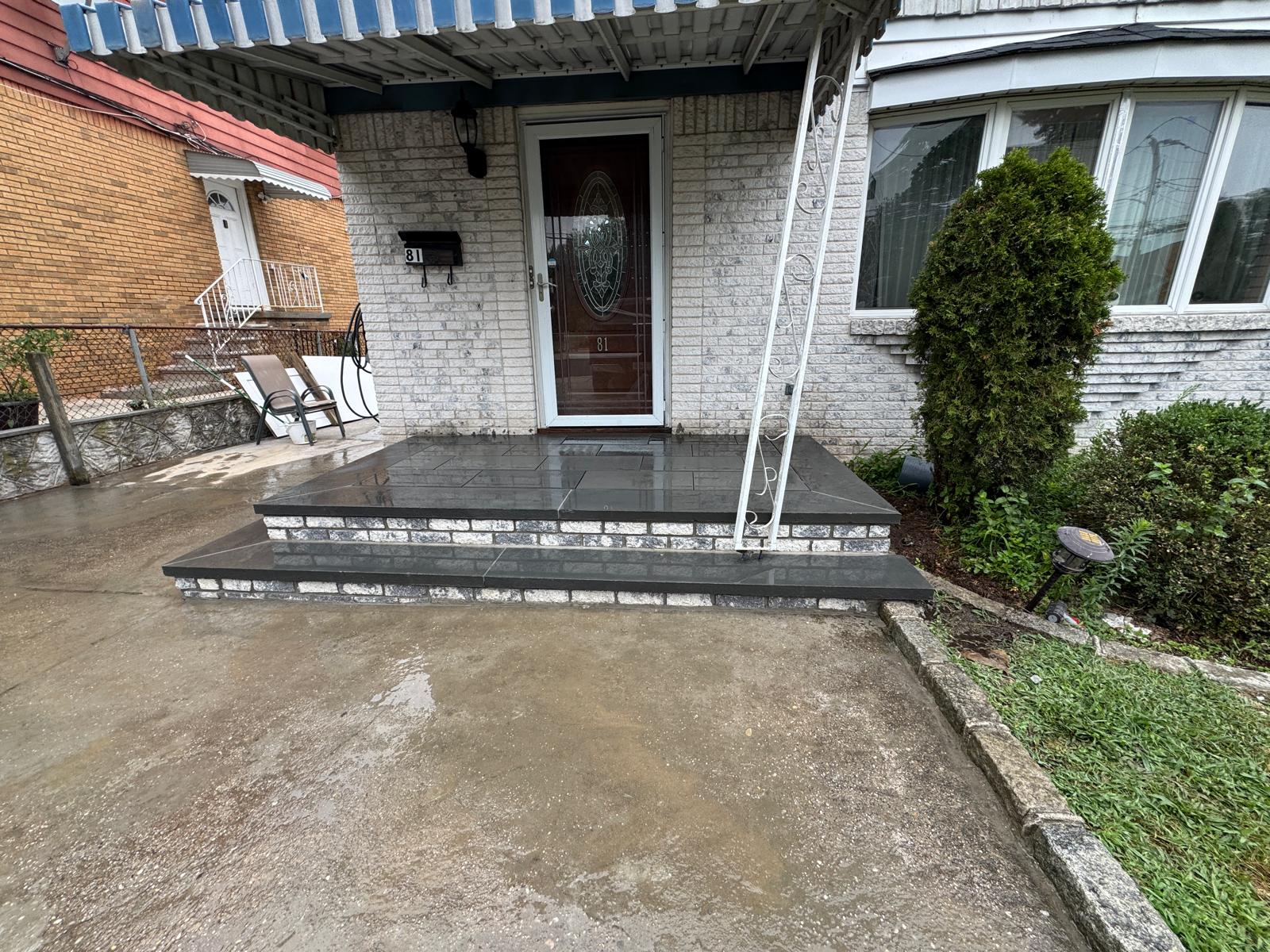 Concrete Pavers Entrance Valley Stream Long Island by Omex Quality Concrete Pavers in Queens by Omex Construction Corp, NYC